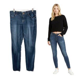 Jolt Jeans Women 4 Junior 7 Skinny Jeggings Blue Dark Wash Denim Low Mid Rise